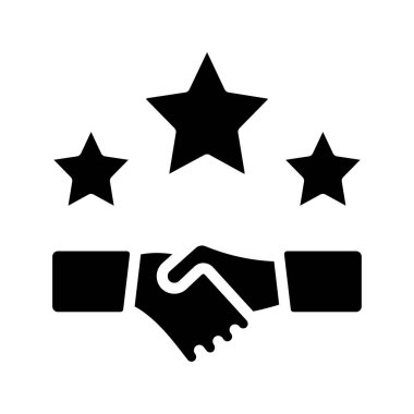 Stars Tokalaşma simgesi, vektör illüstrasyonu 