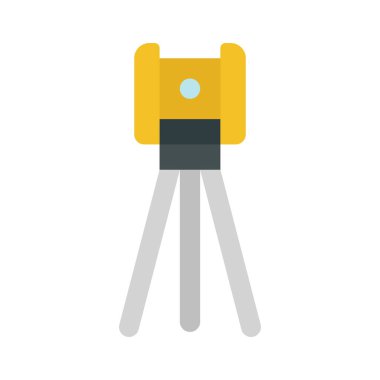 Gözlemci Kamerası düz simgesi, vektör illüstrasyonu 