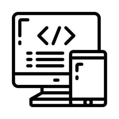 Mobil Aygıt Ağı Program vektör çizimi