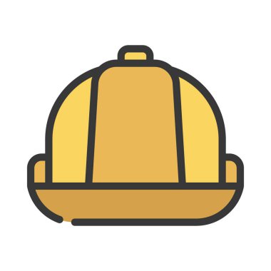 Hardhat web simgesi vektör illüstrasyonu