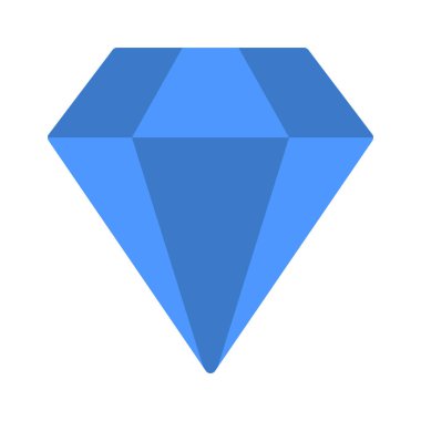 Beyaz arkaplanda web tasarımı için elmas vektör simgesi