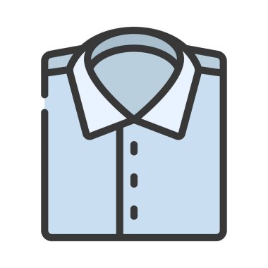 Katlanmış Gömlek Ağı simgesi, vektör illüstrasyonu         