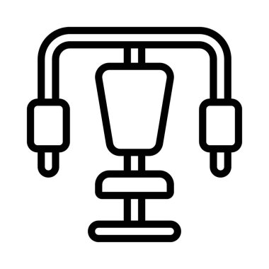 Göğüs Uçurma Makinesi Simgesi Basit Vektör ResmiComment