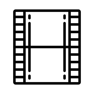 Film Simgesi Basit Vektör İllüstrasyonu