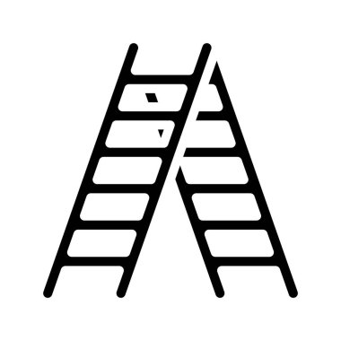 merdiven ağ ikonu vektör illüstrasyonu