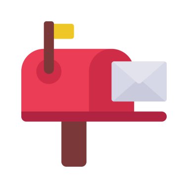 Posta simgesi, vektör illüstrasyonu 