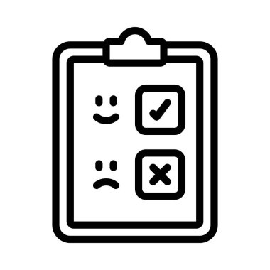Checklist icon, vector illustration simple design