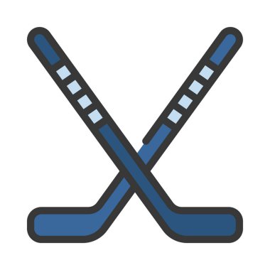 Hokey Simge Yapıştırması Basit Vektör İllüstrasyonu