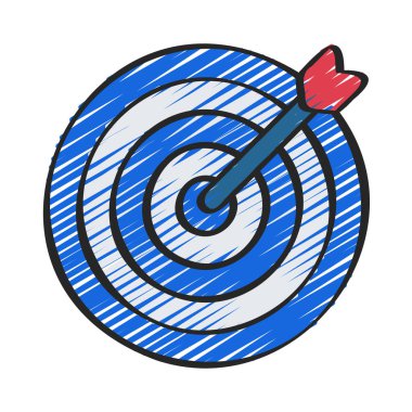 Dartboard Arrow Hedefleri Web simgesi çizimi