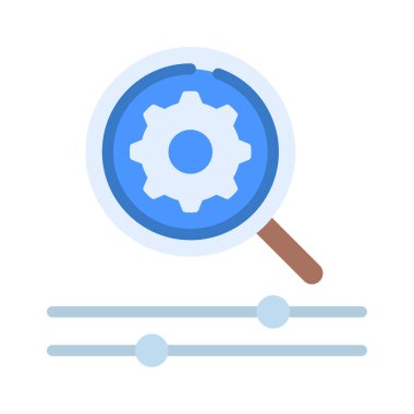 SEO Web simgesi vektör illüstrasyonunu Denetliyor