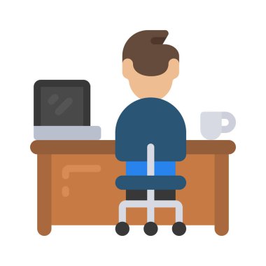 Serbest Çalışan Web simgesi vektör illüstrasyonu