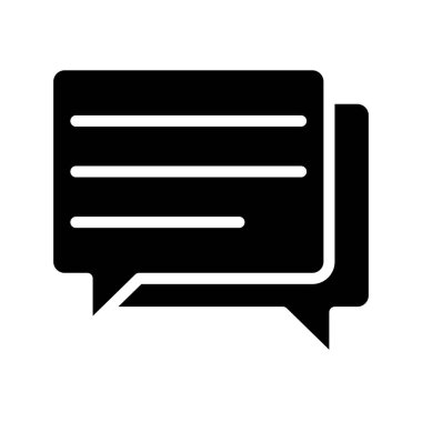 baloncuklar sohbet iletişim simgesi, vektör illüstrasyonu 