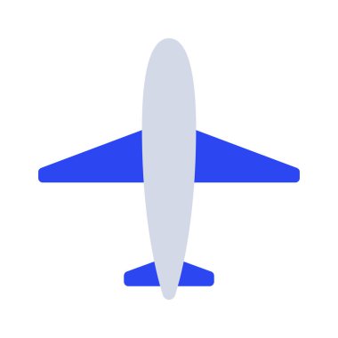 Ticari Uçak simgesi, vektör illüstrasyonu