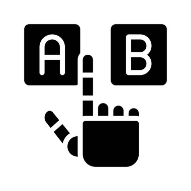 Çoklu Seçim Robot Web ikonu vektör çizimi