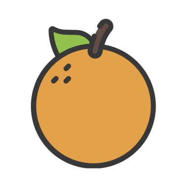 turuncu simge vektör illüstrasyonu 