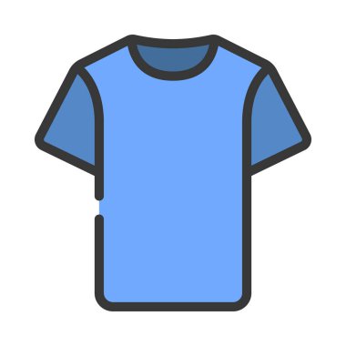 Kutu T-Shirt web simgesi vektör illüstrasyonu