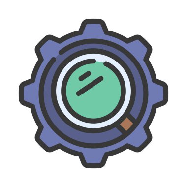 Araştırma Geliştirme simgesi, vektör çizimi  