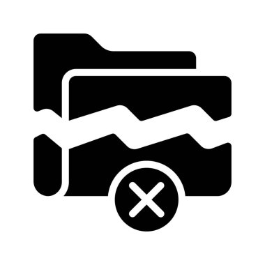 Yozlaşmış Dizin simgesi, vektör illüstrasyonu 