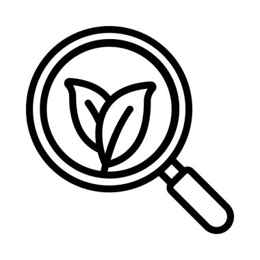 Çevresel Araştırma simgesi, vektör illüstrasyonu  