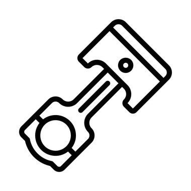 Piston web simgesi vektör illüstrasyonu