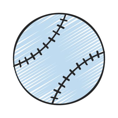 Beyzbol web simgesi vektör illüstrasyonu