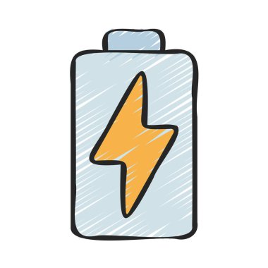 Tam Batarya ağ ikonu vektör illüstrasyonu