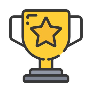 kupa ödülü izole edilmiş ikon vektör illüstrasyon tasarımı