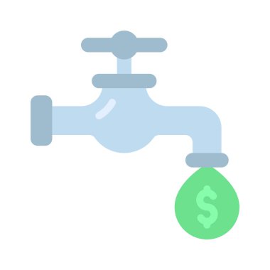 Para Tap web simgesi vektör çizimi