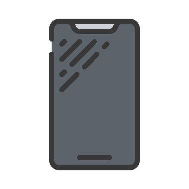 Cep Telefonu Web simgesi vektör illüstrasyonu