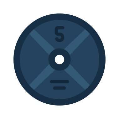 Ağırlık Tabağı ağ ikonu vektör illüstrasyonu