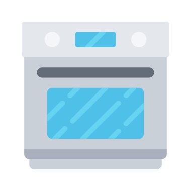 Fırın web simgesi vektör illüstrasyonu