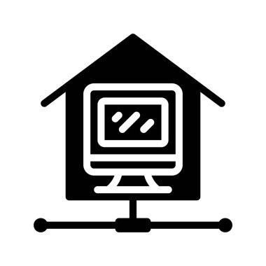 ağ simgesi, vektör illüstrasyonu basit tasarım