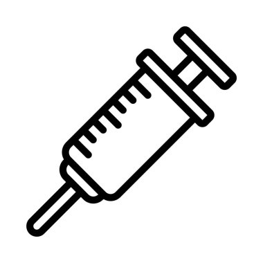 enjeksiyon web simgesi vektör illüstrasyonu