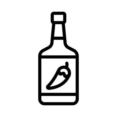  Sıcak Sos web simgesi vektör illüstrasyonu