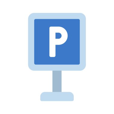 Parking web icon vector illustration