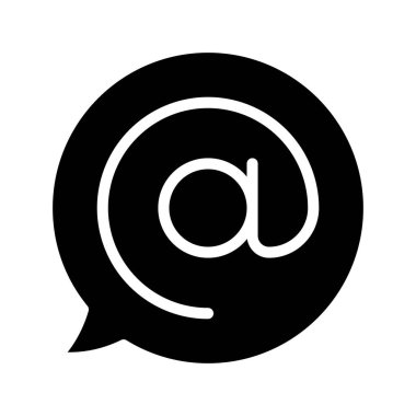 Sembol İleti simgesi, vektör illüstrasyonunda  