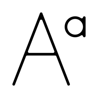 Yazı Tipi Kitabı web simgesi vektör illüstrasyonu