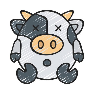 Ölü ağ simgesi vektör illüstrasyonu