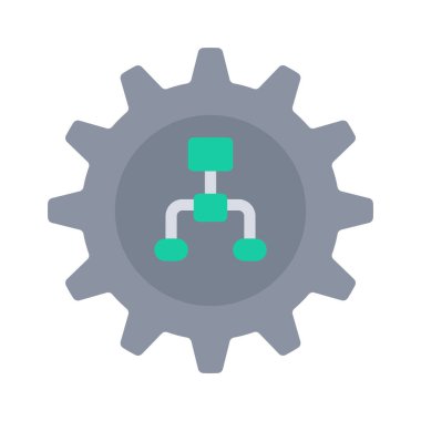 algoritma web simgesi vektör illüstrasyonu