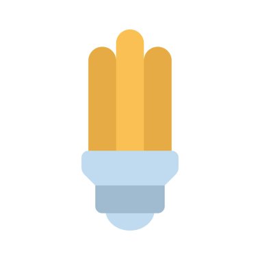 Eko ampul simgesi, vektör illüstrasyonu