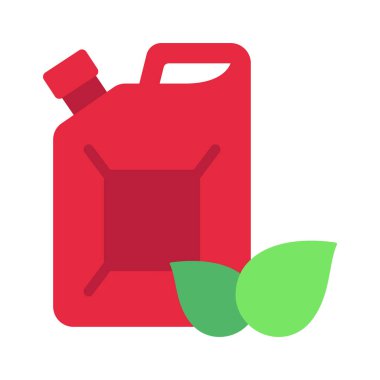 Eko Yakıt Web simgesi vektör illüstrasyonu