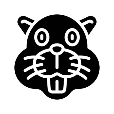 Kunduz ağ simgesi vektör illüstrasyonu