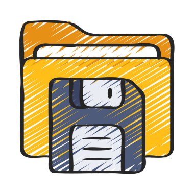 Dizin simgesini, vektör illüstrasyonunu kaydet 