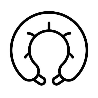 Seyahat Boynu Yastık Ağı vektör çizimi