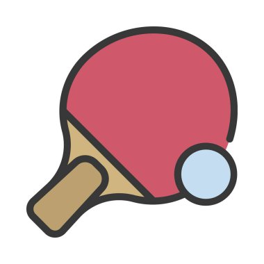 Ping Pong web simgesi vektör çizimi