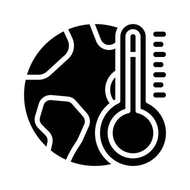 Sıcaklık web simgesi vektör illüstrasyonu