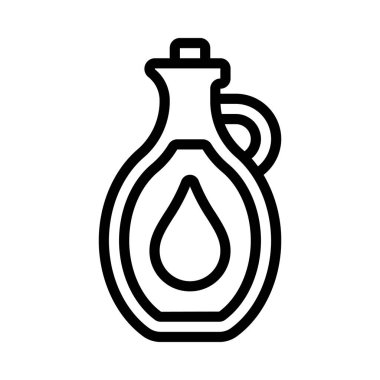 Zeytinyağı yassı tasarım vektör çizimi                                        