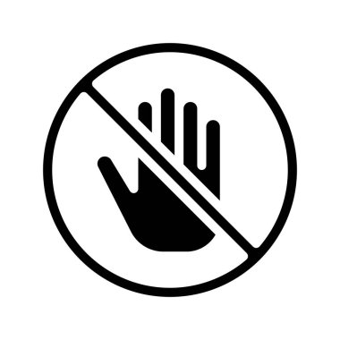 Giriş Eli web simgesi vektör illüstrasyonu yok