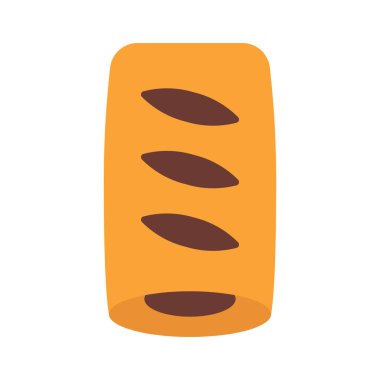 Sosis Yuvarlama Web simgesi vektör çizimi