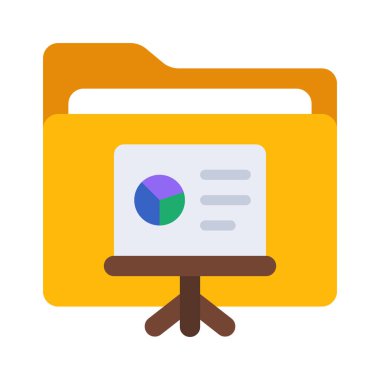 Sunum Ağı simgesinin vektör illüstrasyonu